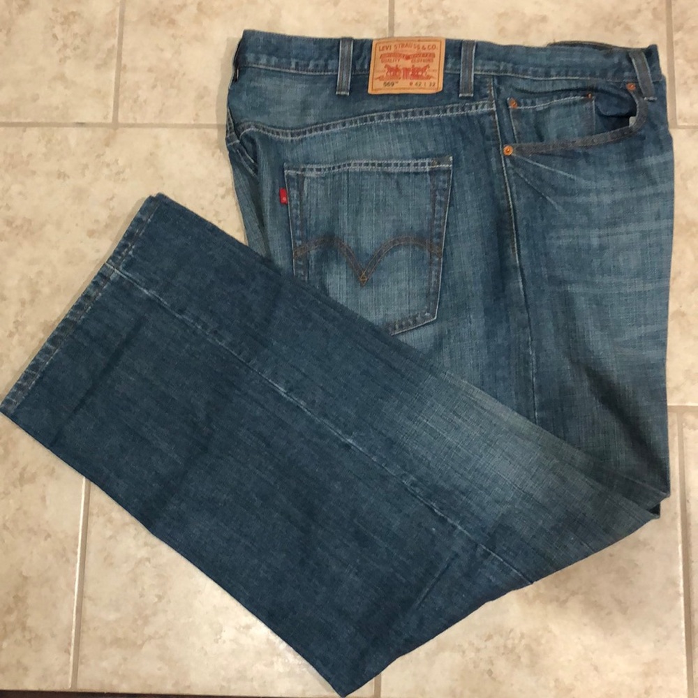 New Levi Strauss- Men’s 569 Denim Jeans - W42xL32